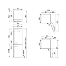 Smeg - FAB32RWH6 , Vit 50-talsdesign, NoFrost & Tyst Smeg - FAB32RWH6 , Vit 50-talsdesign, NoFrost & Tyst