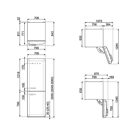 Smeg - FAB38RWH6 - Vit