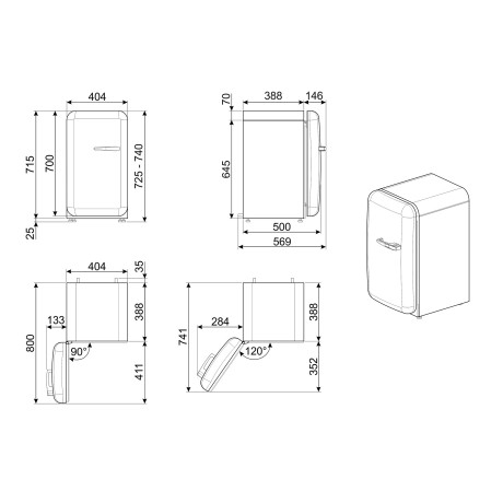 Smeg - FAB5LBL3 Smeg - FAB5LBL3