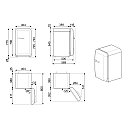 Smeg - FAB5RBL6 - 50's style med statisk kylsystem