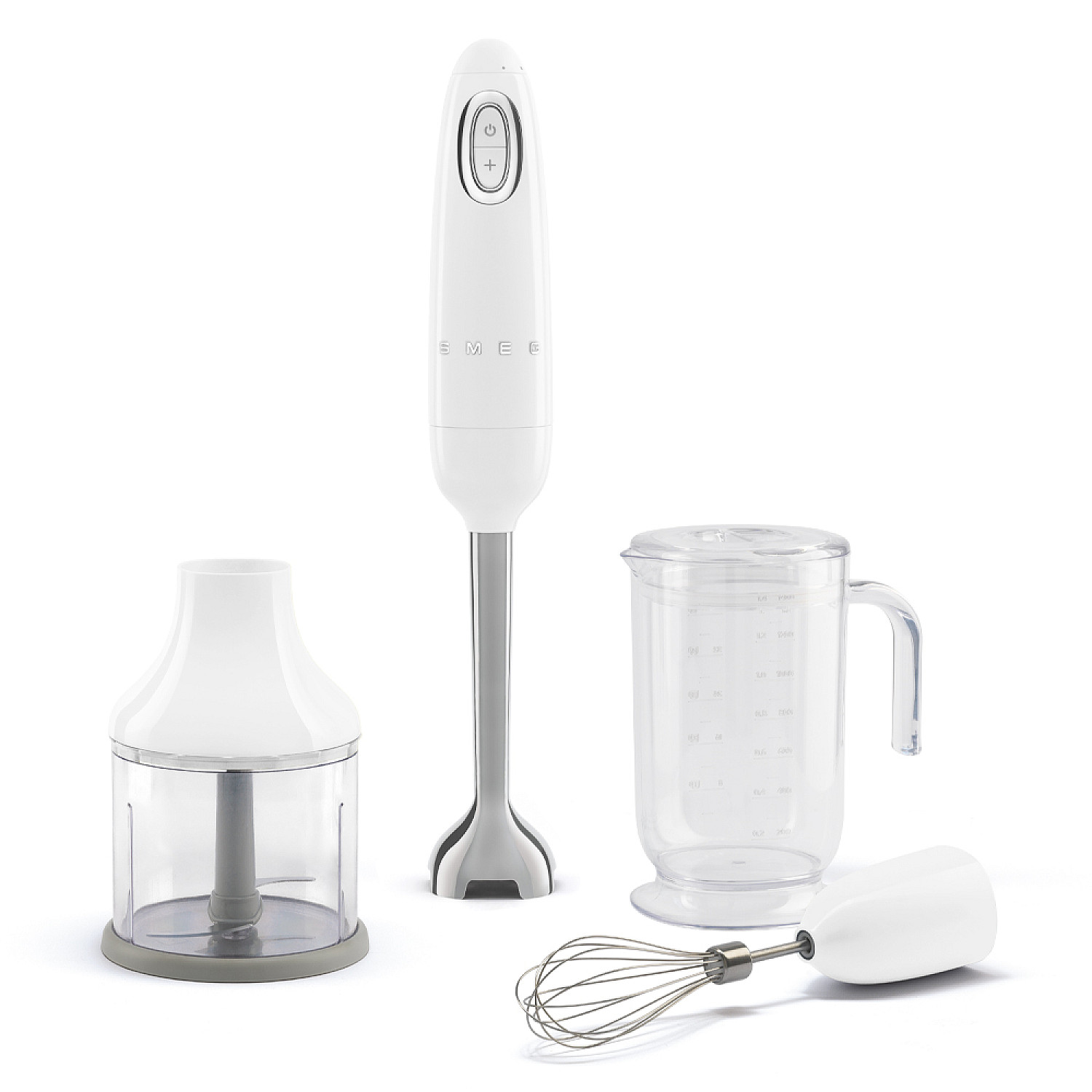 Smeg HBF03WHEU, Doppningsmixer, 1,5 m, 700 W, Rostfritt stål, Vit