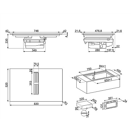 Smeg - HOBD382MB2 - Mattsvart