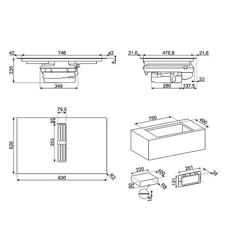 Smeg - HOBD382N2 - Mattsvart