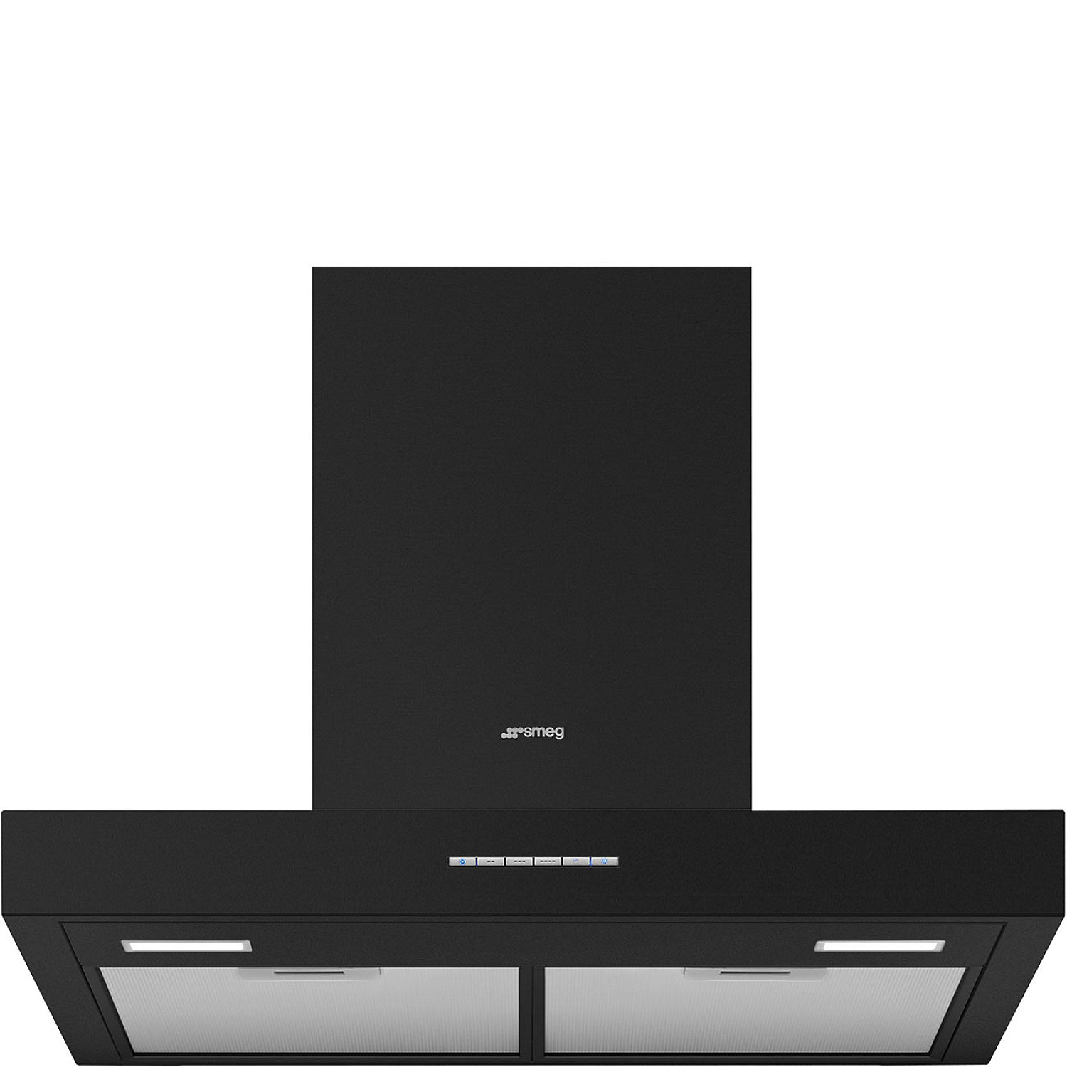 Smeg vägghängd fläkt kbt600mb - mattsvart, bredd 60 cm