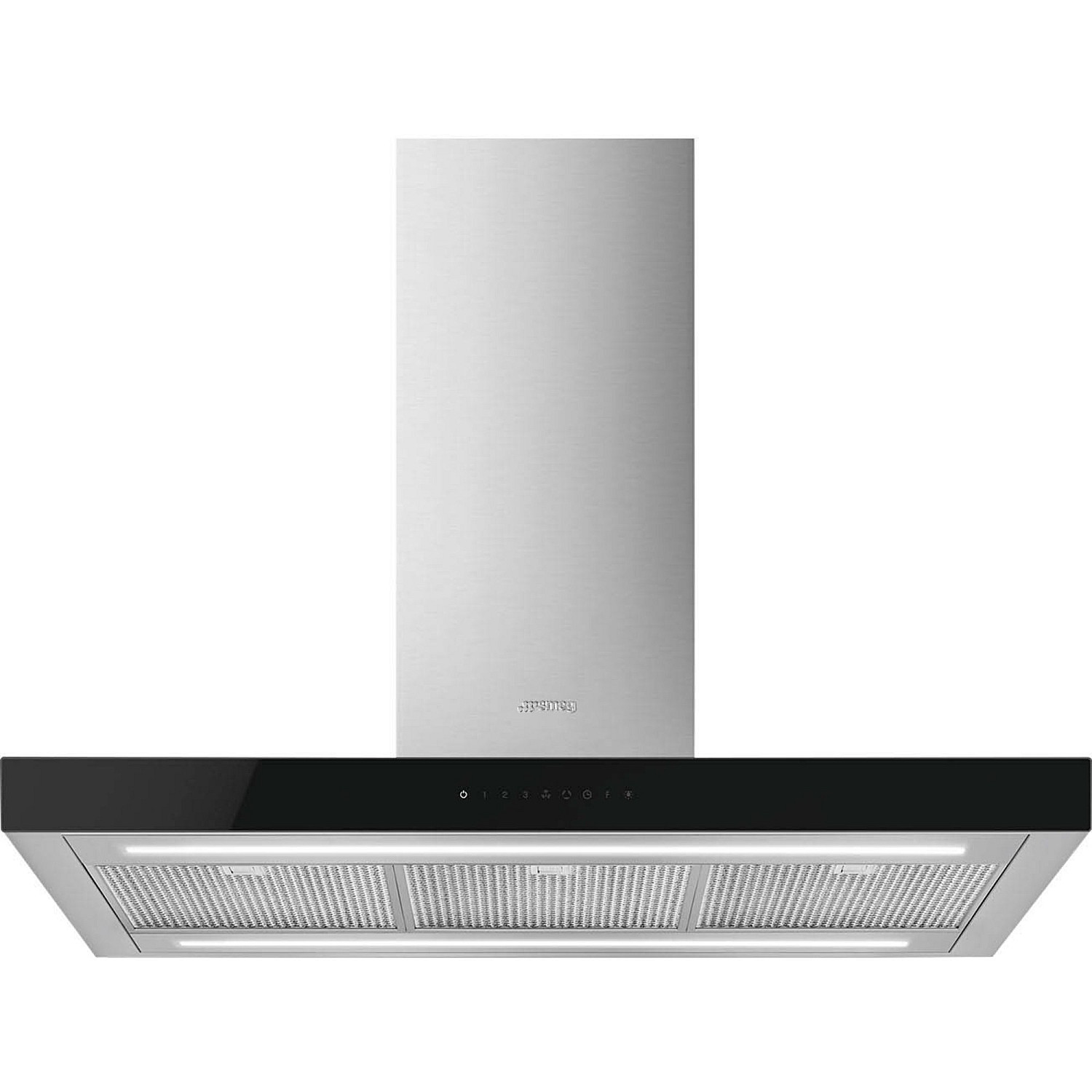 Smeg frihängande fläkt kbti9l4vn t-platt köksfläkt rostfritt stål