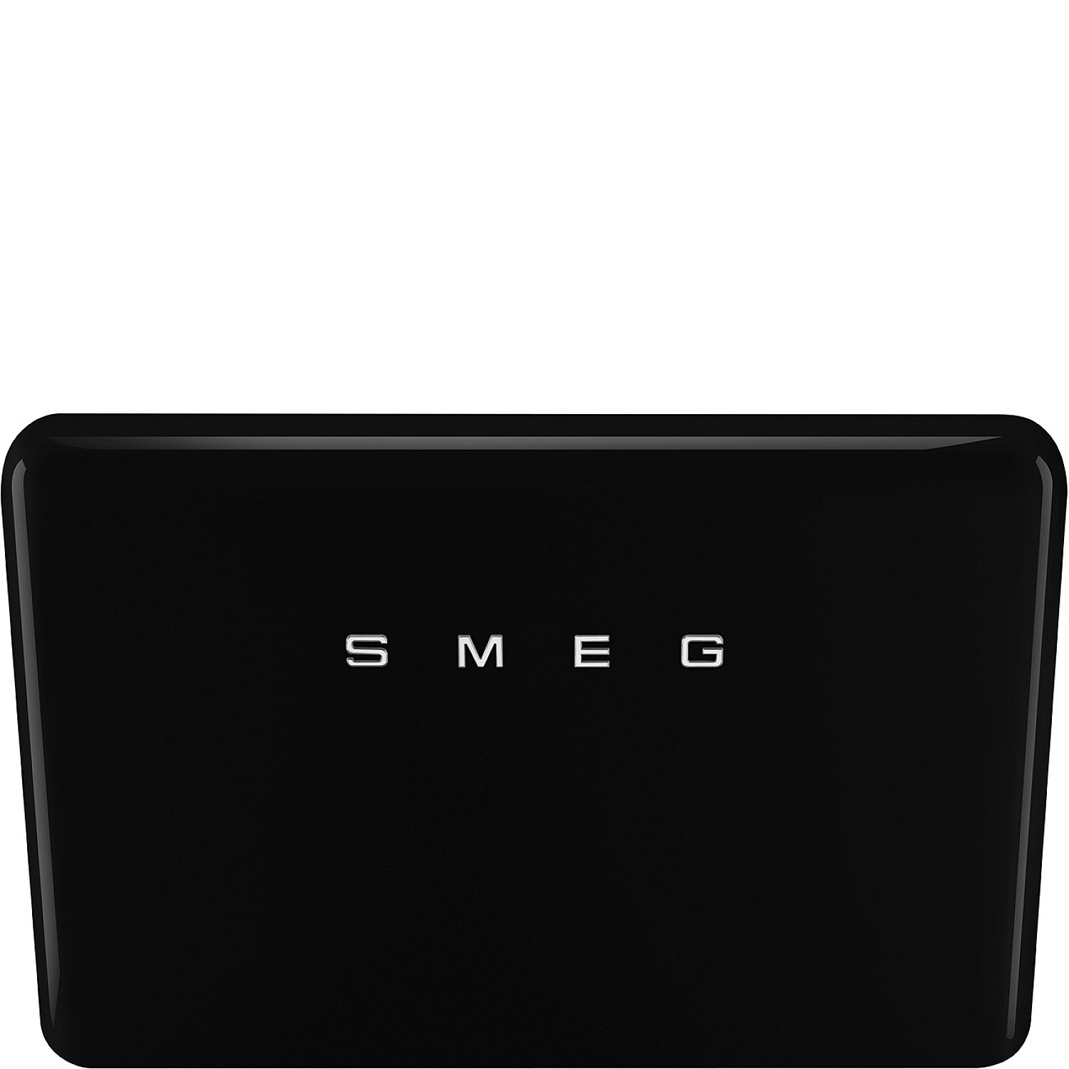 Smeg vägghängd fläkt kfab84bl 50's style - svart högblank, bredd 75 cm