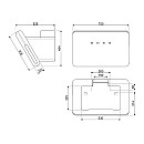 Smeg - KFAB84BL 50's Style - Svart högblank, Bredd 75 cm
