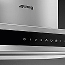 Smeg - KLTI9L4X - Rostfritt stål och svart glas, Bredd 90 cm