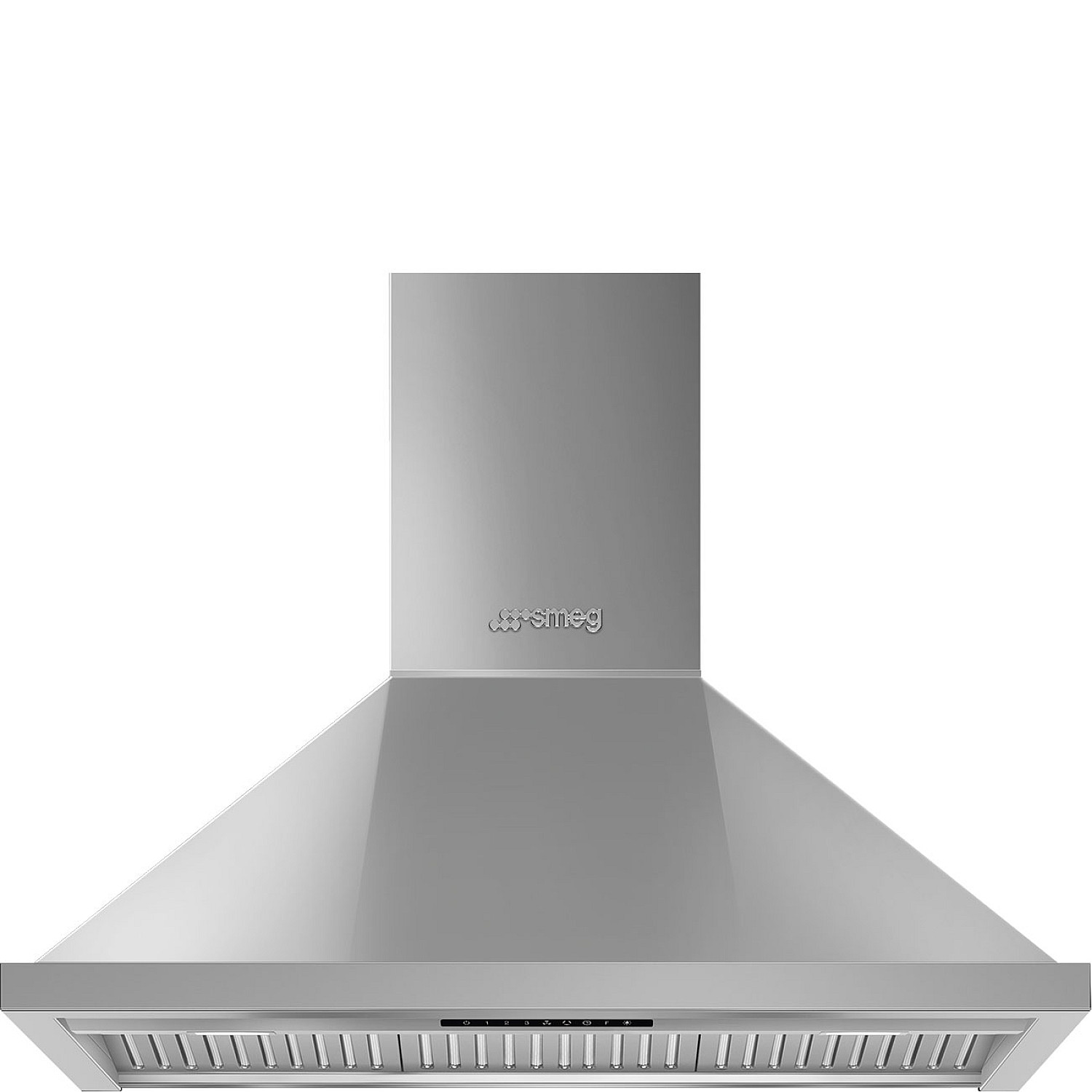 Smeg vägghängd fläkt kpf94x - rostfritt stål, bredd 90 cm