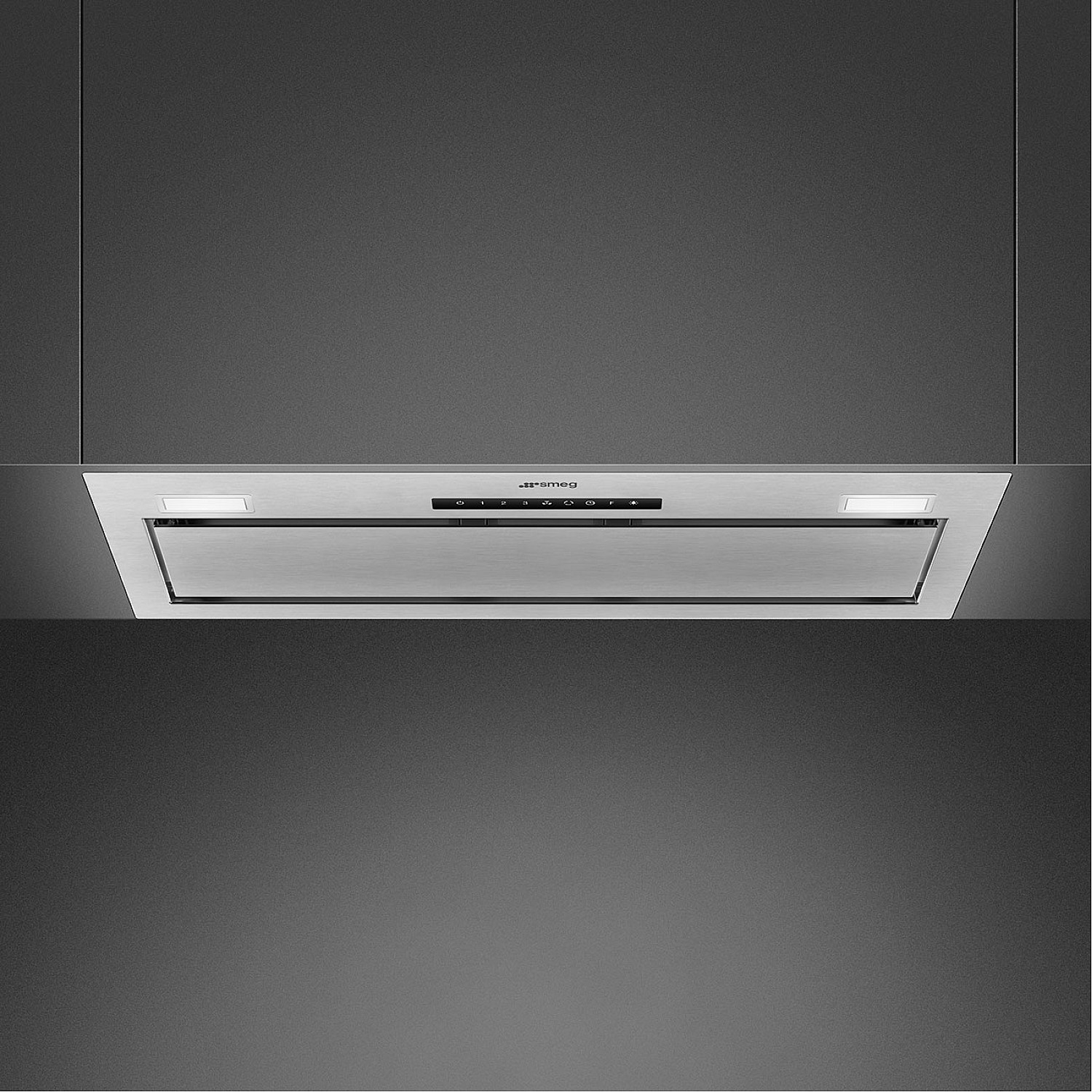 Smeg köksfläkt ksg8p4x integrerad köksfläkt led