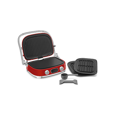 Smeg - MGF01RDEU - Bordsgrill. Röd