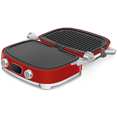 Smeg - MGF01RDEU - Bordsgrill. Röd