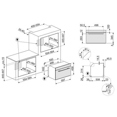 Духовой шкаф smeg sf4102mcn