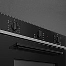 Smeg - SF64M3TB - Svart, Termoventilerad & Kapacitet 70 liter