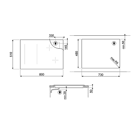 SMEG - SIM3844D - Grillfunktion & Bluetooth