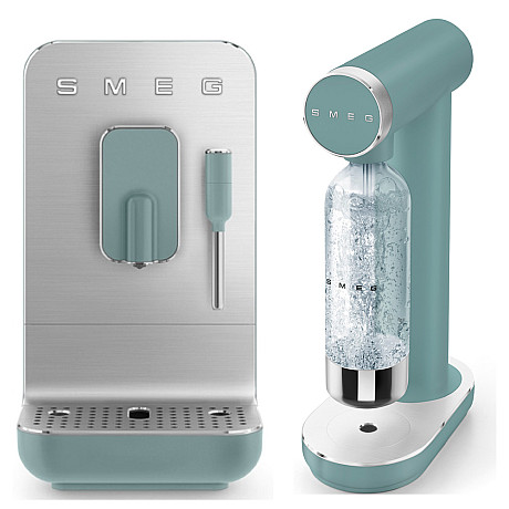 SMEG - Espressobryggare och kolsyremaskin, Emerald Green