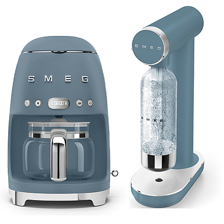 SMEG - Kaffebryggare och kolsyremaskin, Storm Blue