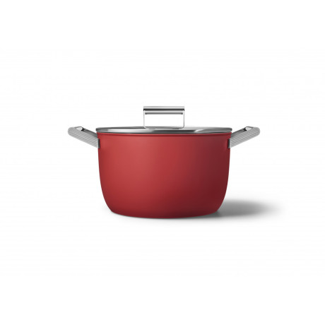 Smeg - Kastrull/ stekpanneset rött Smeg - Kastrull/ stekpanneset rött