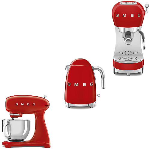Smeg paket smf03rdeu-klf03rdeu-ecf02rdeu