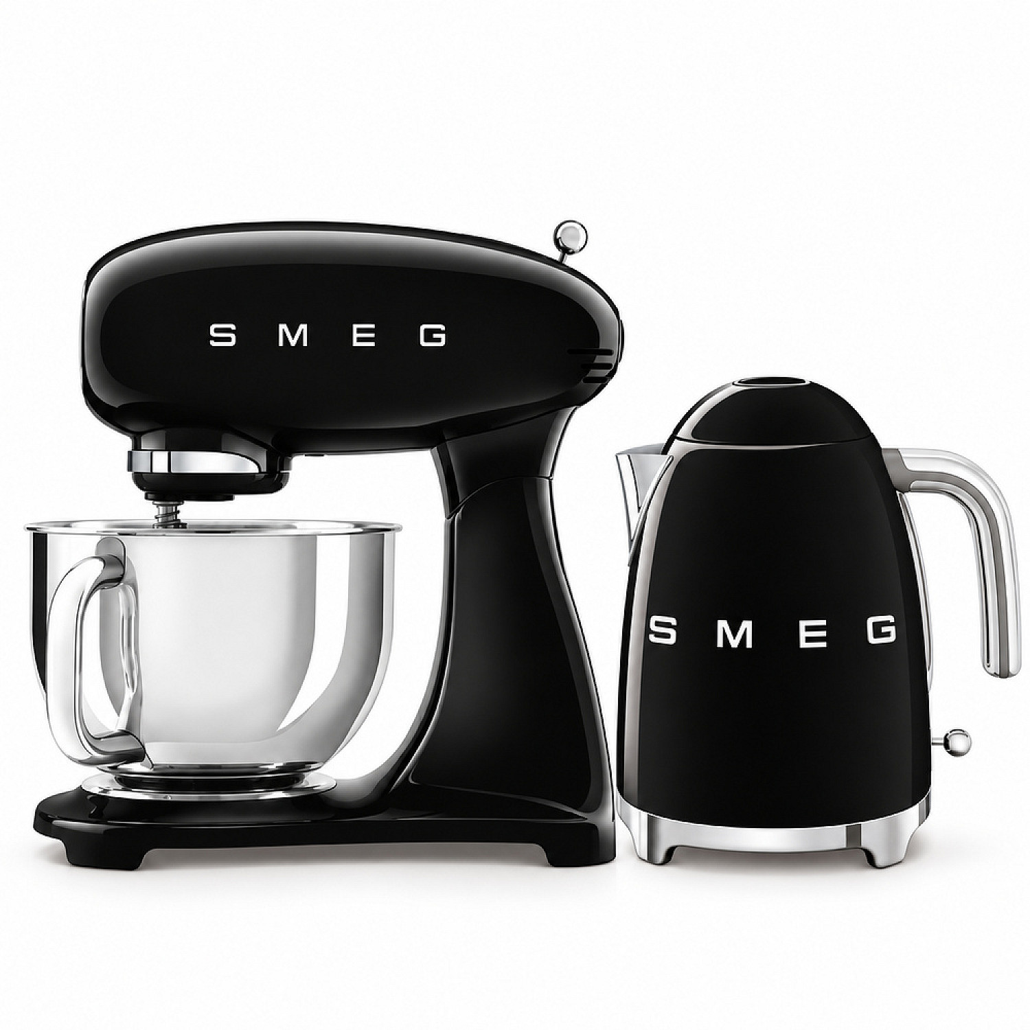 Smeg paket smf05bleu-klf03bleu - svart h&ouml;gblank
