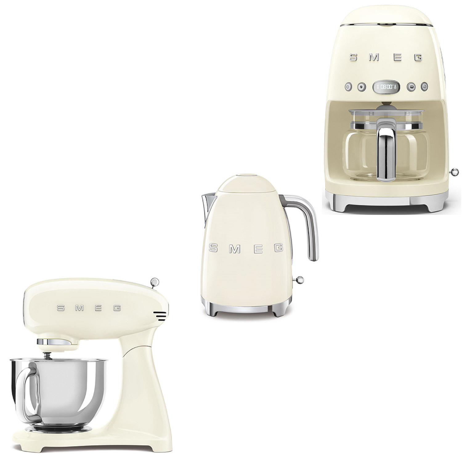 Smeg paket smf05creu-klf03creu-dcf02creu - creme