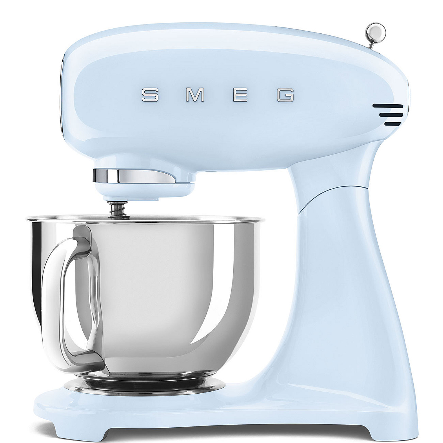 Smeg k&ouml;ksassistent smf05pbeu - pastelbl&aring;, 50-talsdesign med 10 hastigheter & 5 &aring;rs garanti