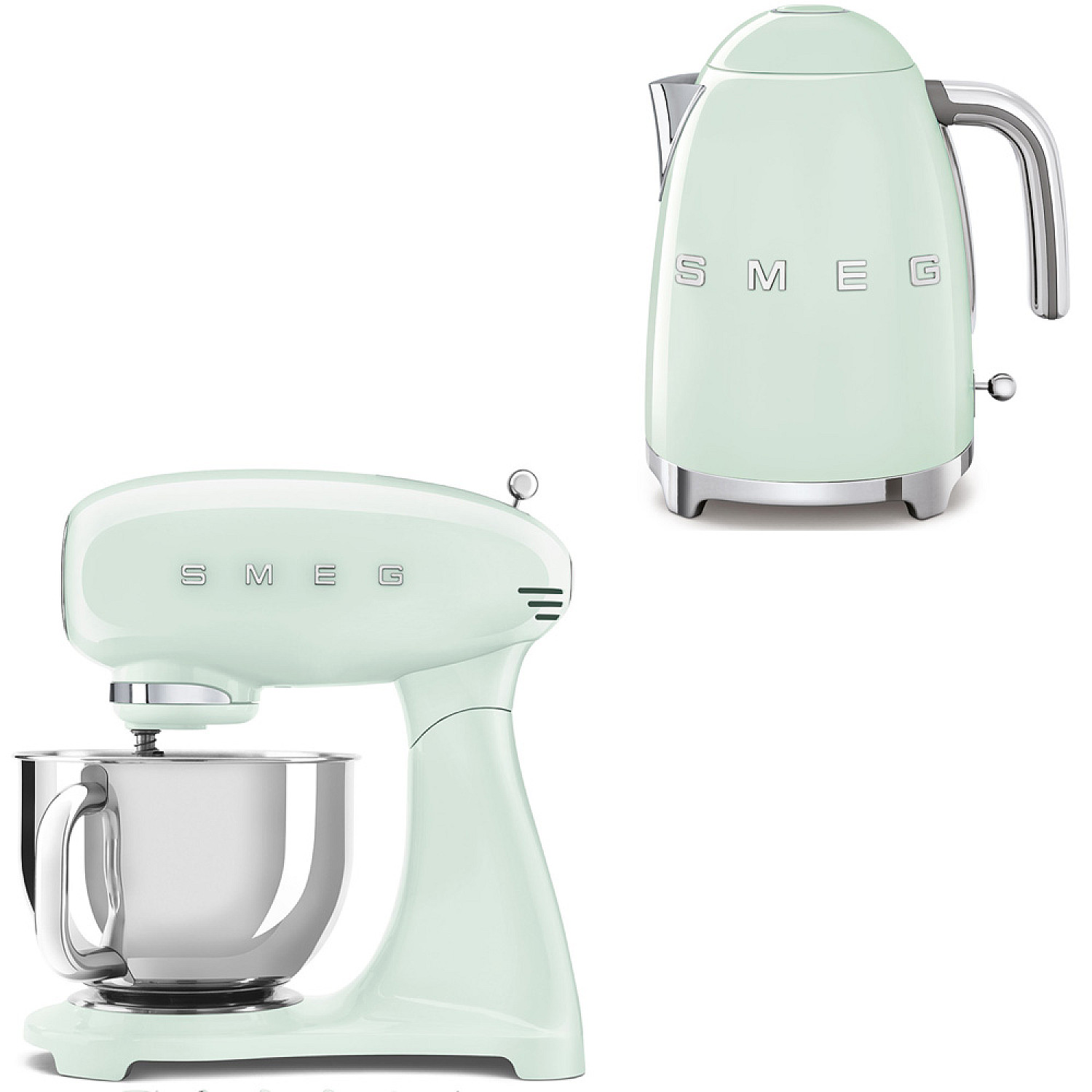 Smeg paket smf05pgeu-klf03pgeu - pastellgr&ouml;n