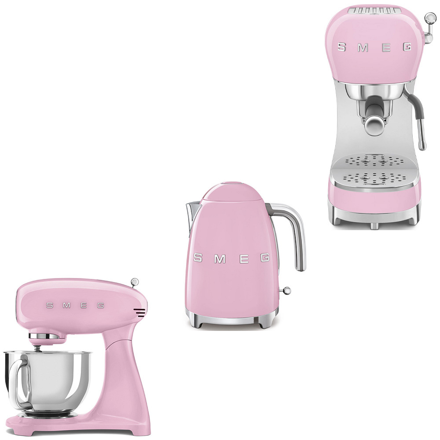 Smeg paket smf05pkeu-klf03pkeu-ecf02pkeu - rosa