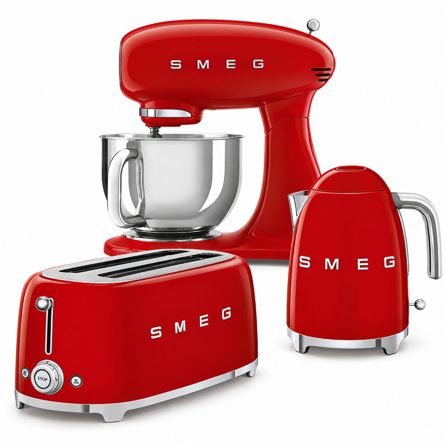 Smeg paket smf05rdeu-klf03rdeu-tsf02rdeu - r&ouml;d