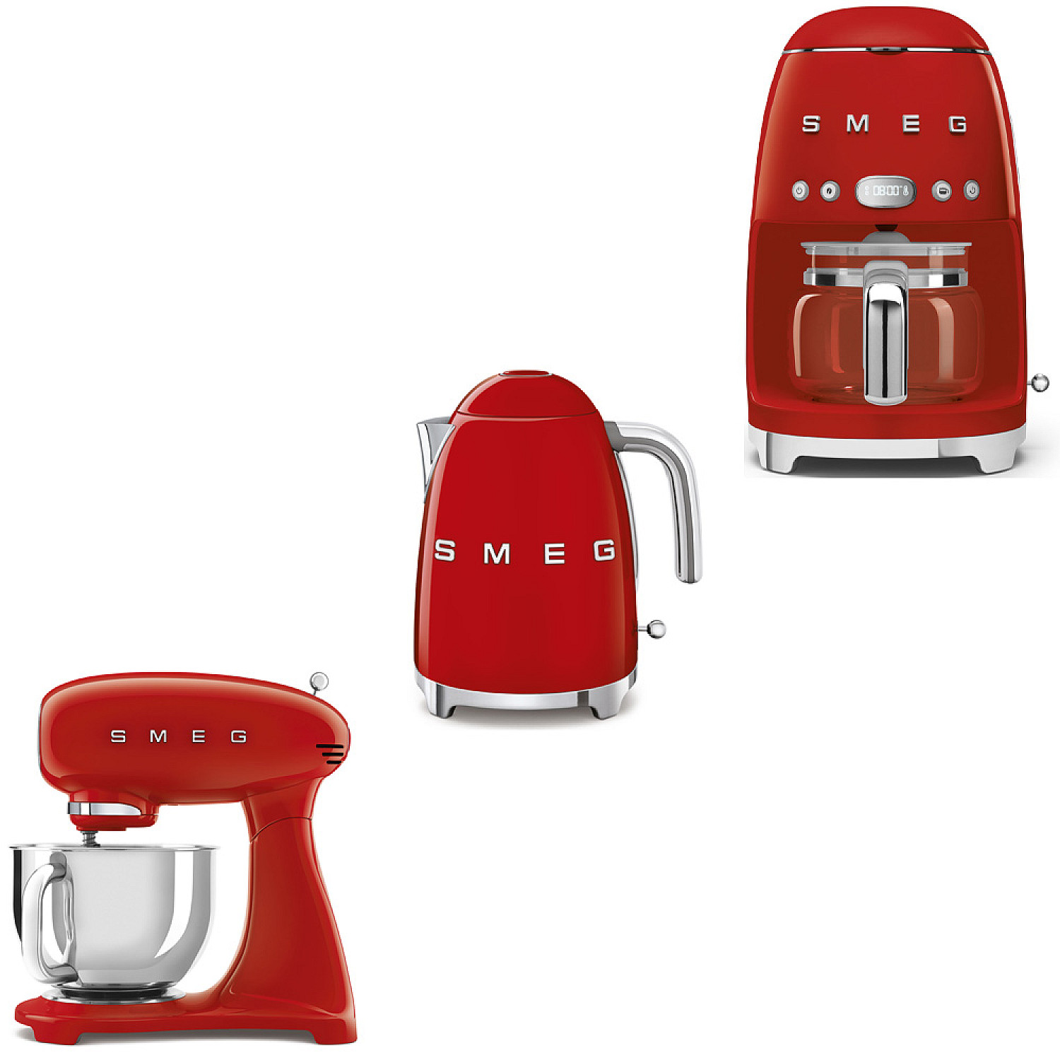 Smeg paket smf05rdeu-klf03rdeu-dcf02rdeu - r&ouml;d