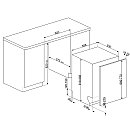 Smeg - STL7322BQL -  Plats för 14 kuvert & Anti-dropp