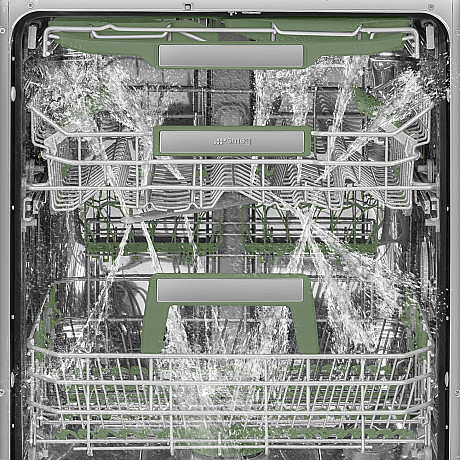 Smeg - STL7322BQL -  Plats för 14 kuvert & Anti-dropp