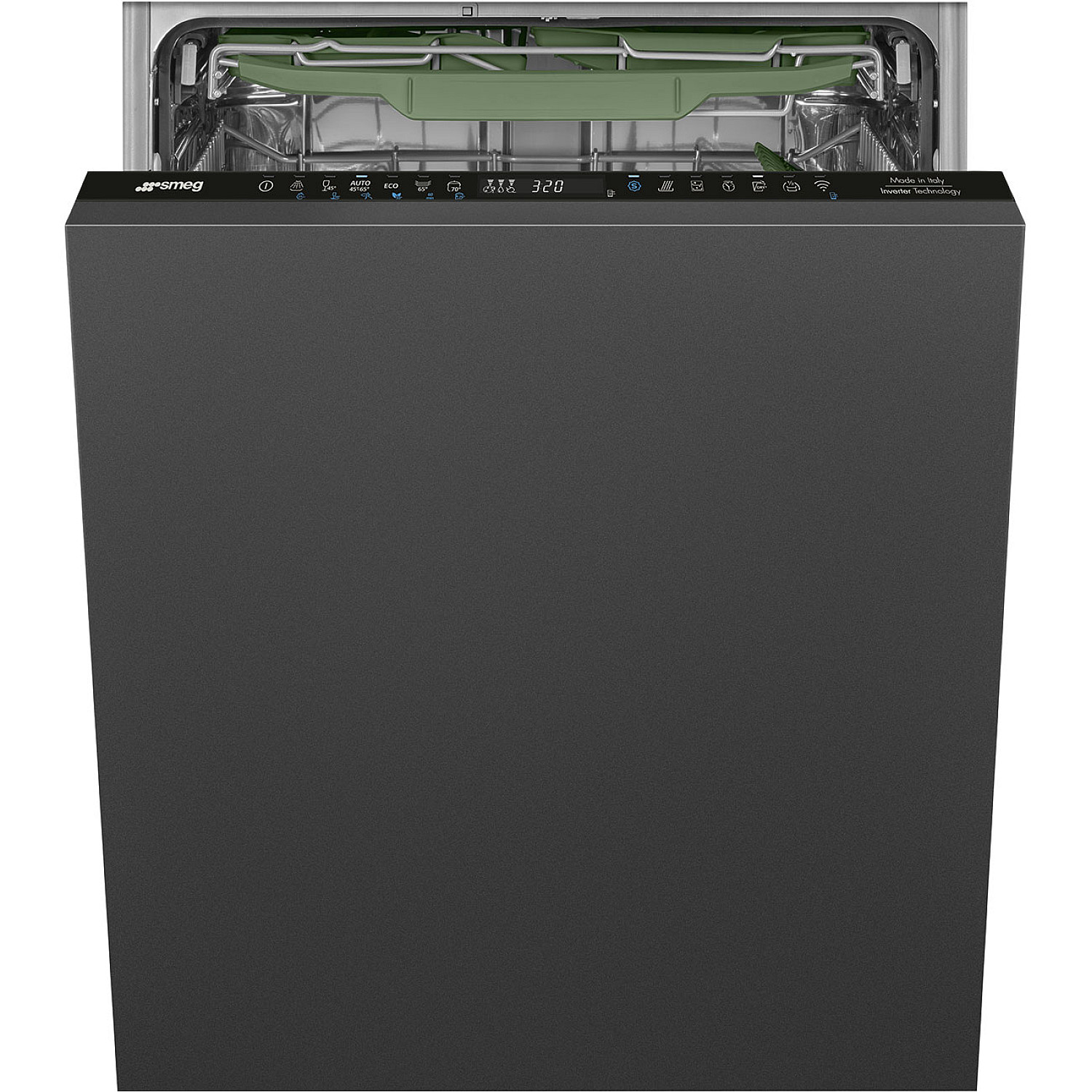 Smeg 60 cm bred diskmaskin stl7324blw - autoopendry med wifi