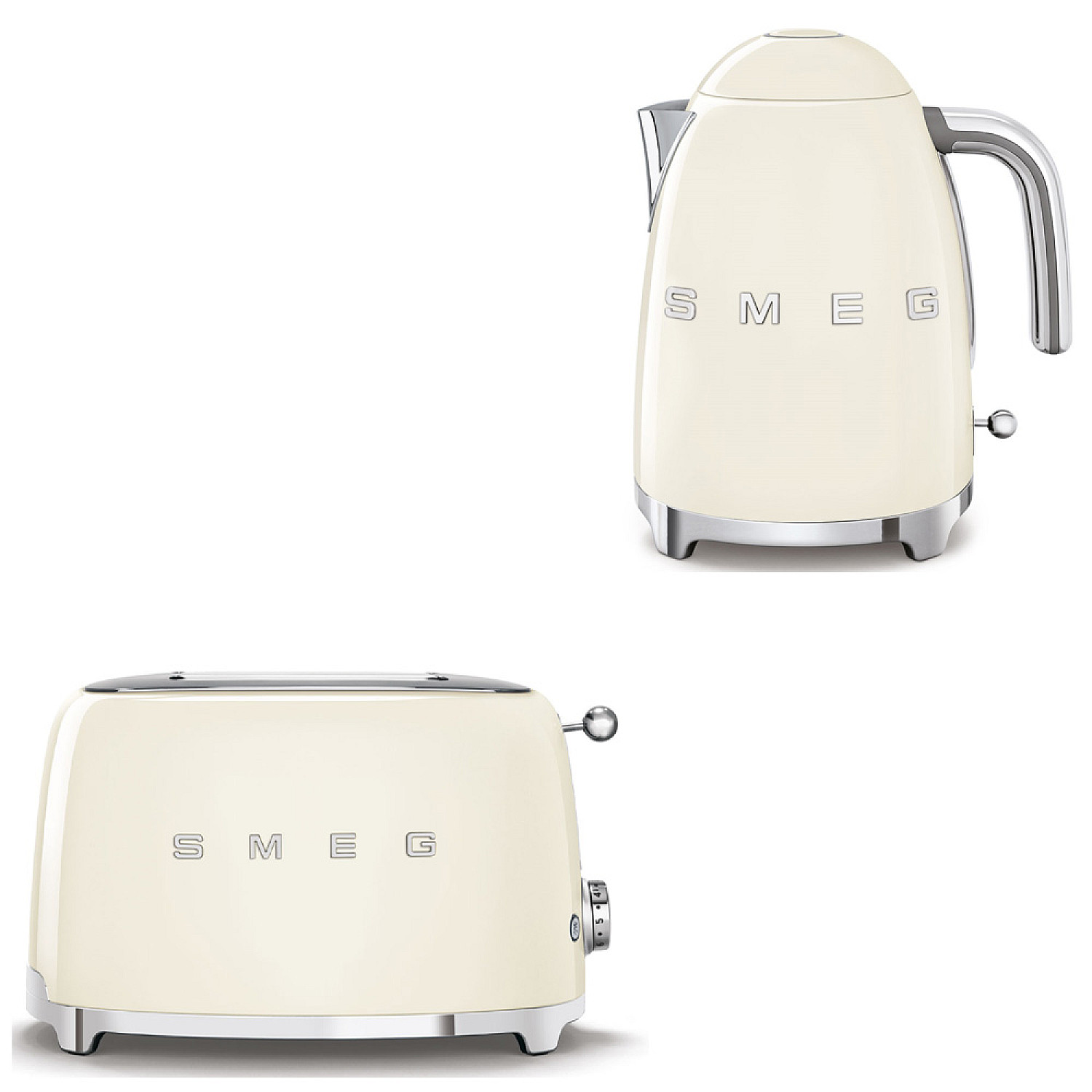 Smeg paket frukostset - creme med 50's style
