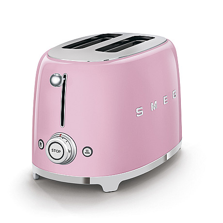 Smeg - Frukostpaket 3 delar - Rosa med 50's Style