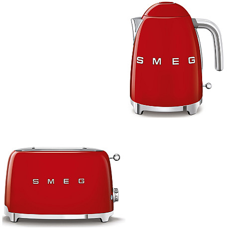 Smeg - Frukostset - Röd med 50's Style