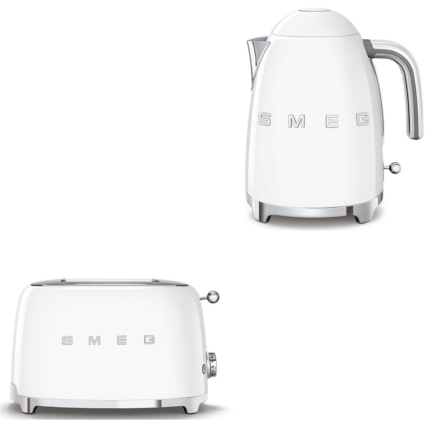 Smeg paket frukostset - vit med 50's style