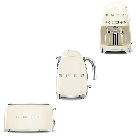 Smeg - Breakfast trio - Creme med 50's Style