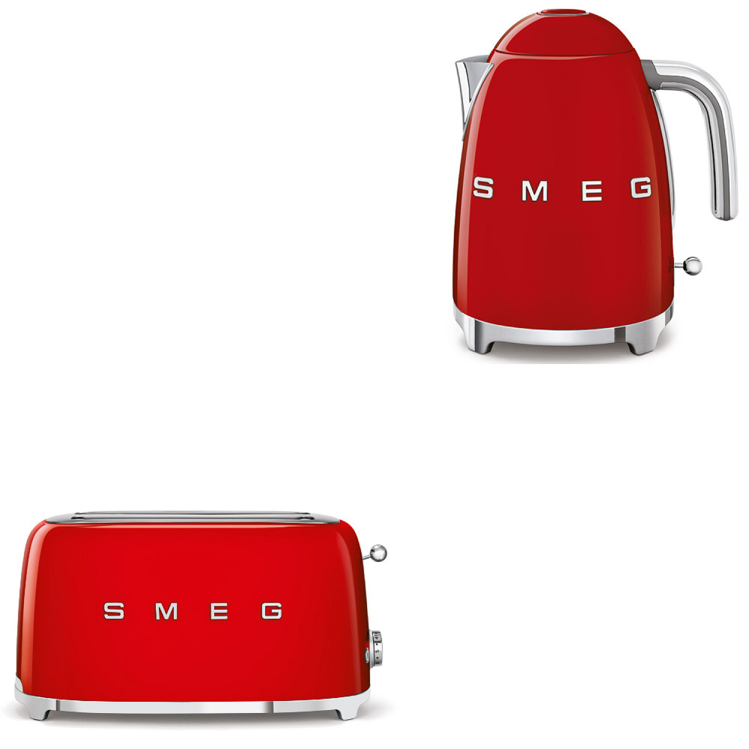 Smeg paket morning collection - r&ouml;d med 50's style