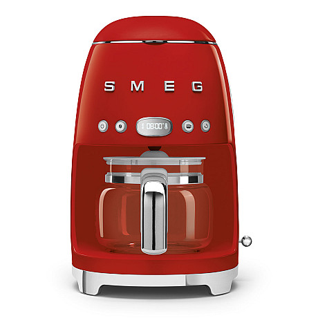 Smeg - Morning Deluxe - Röd med 50's Style