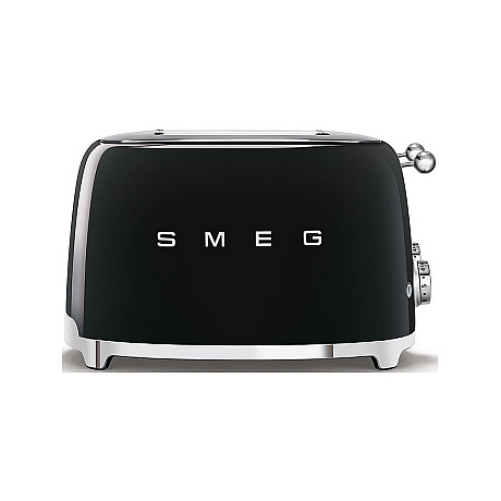 SMEG - TSF03BLEU Svart Högblank Brödrost