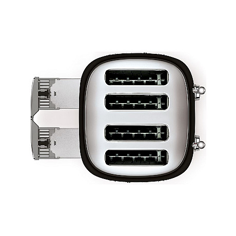 SMEG - TSF03BLEU Svart Högblank Brödrost