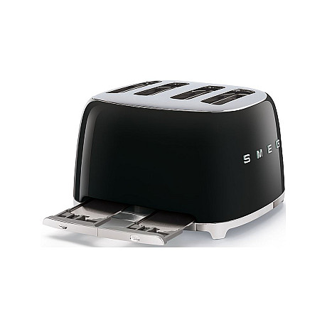 SMEG - TSF03BLEU Svart Högblank Brödrost