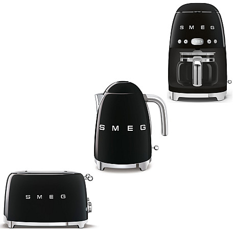 Smeg - Daily Boost - Svart högblank med 50's Style