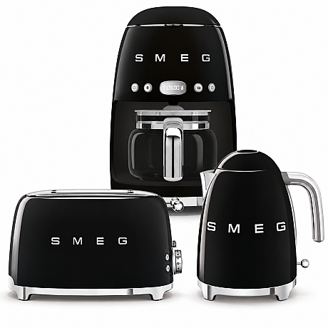 Smeg - Daily Boost - Svart högblank med 50's Style