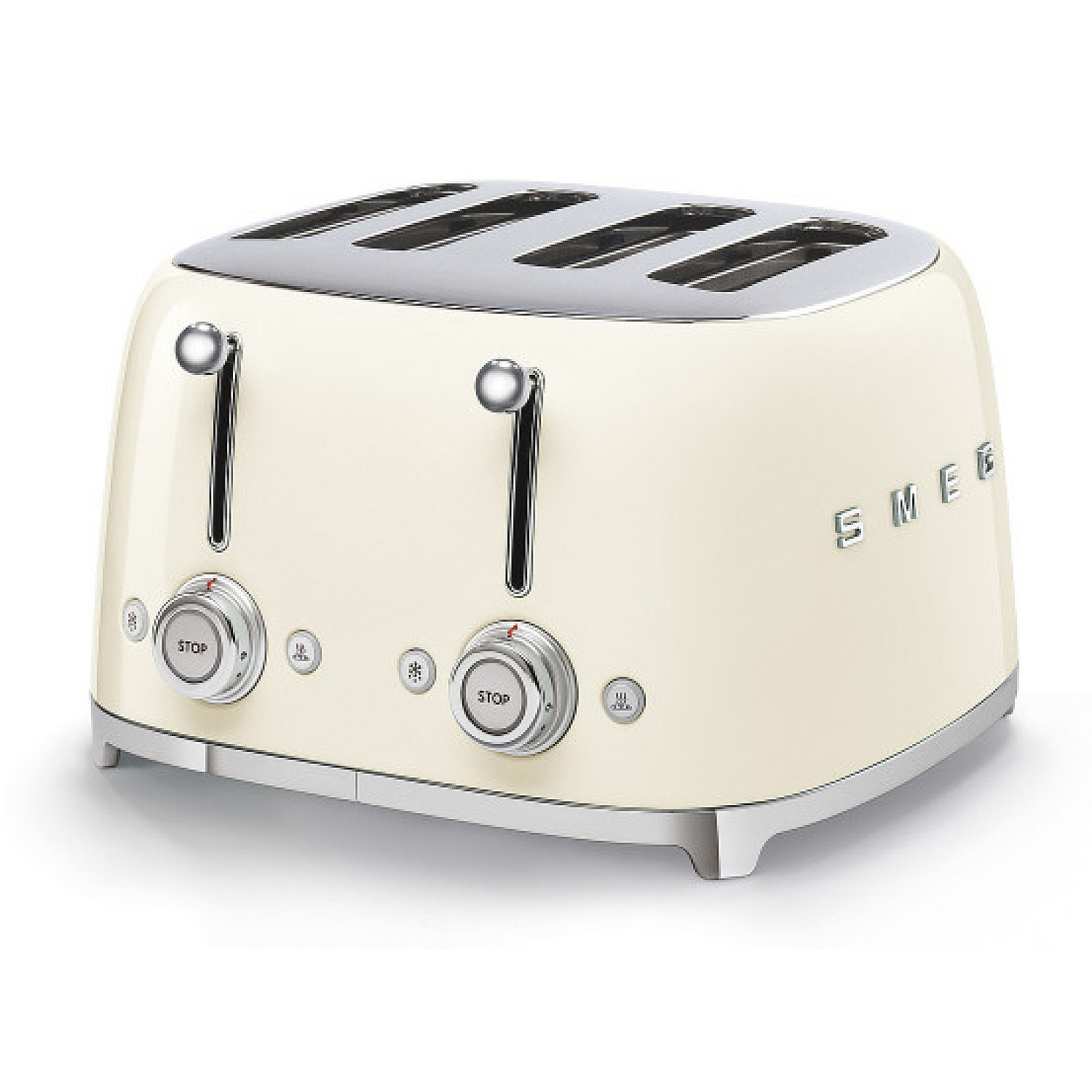 Smeg brödrost tsf03creu 50-talsstil extra breda fack, creme