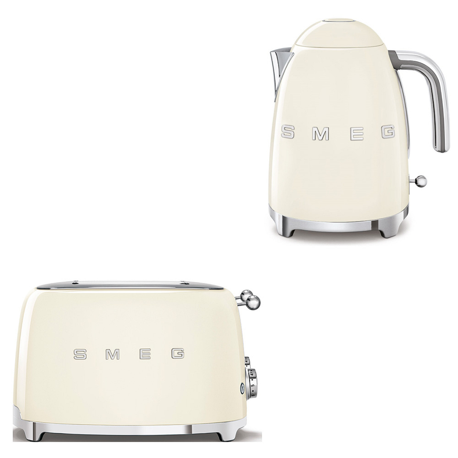 Smeg paket frukostduon - creme med 50's style