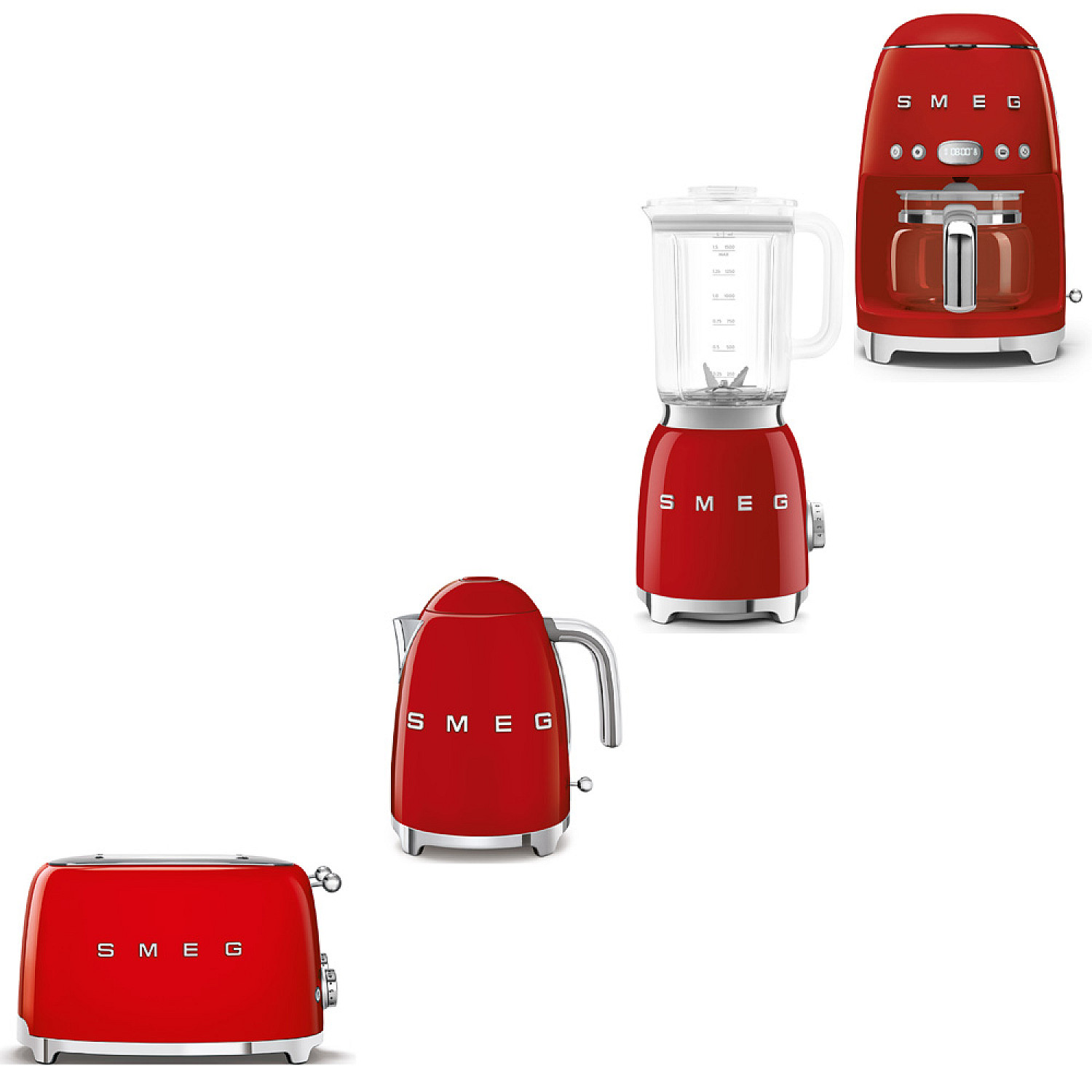 Smeg paket morgonmixen -r&ouml;d med 50's style
