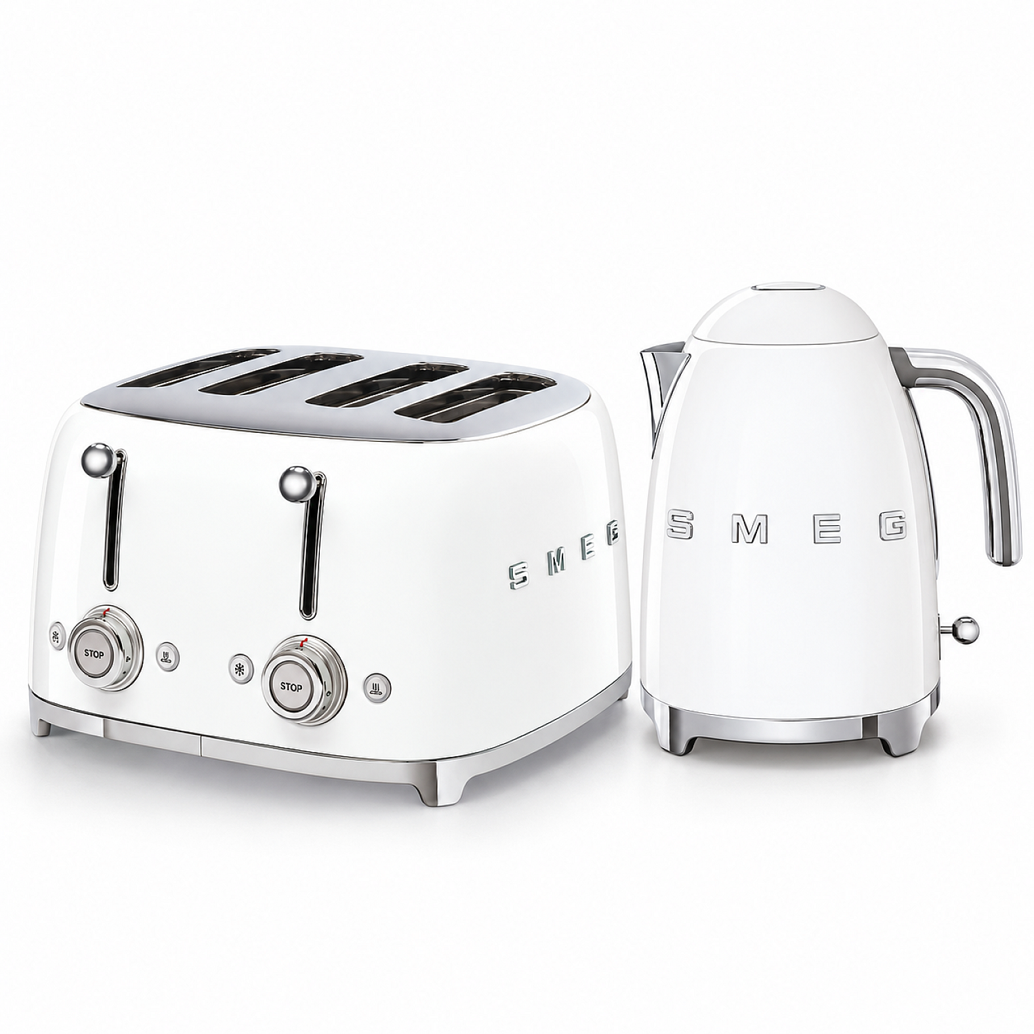 Smeg paket frukostduon - vit med 50's style