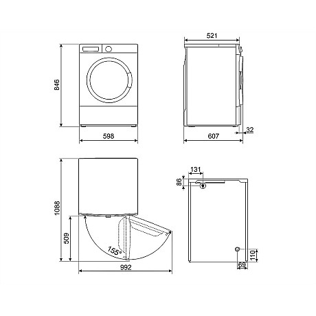 Smeg - WNP96SLAAIN1-DNP09SEBIN